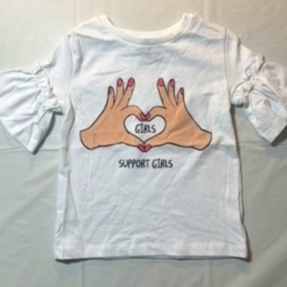River Island Girl's White Printed T-Shirt